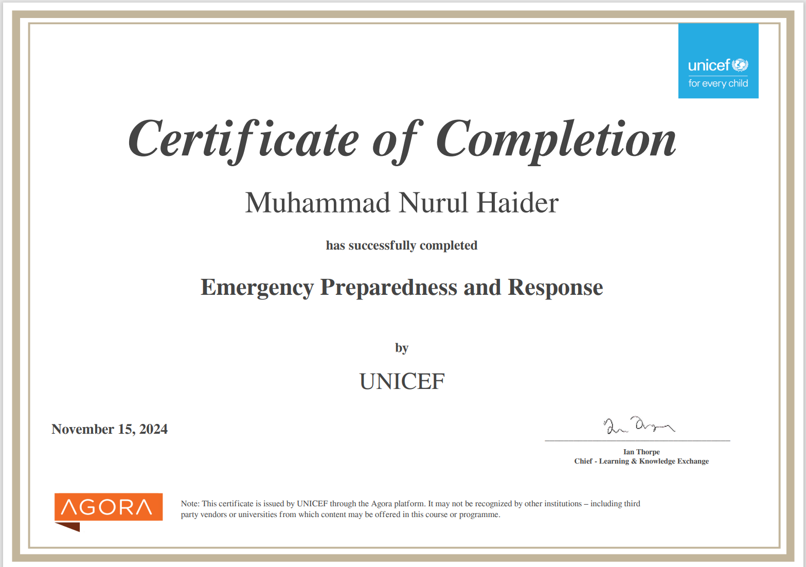 Certificate 4