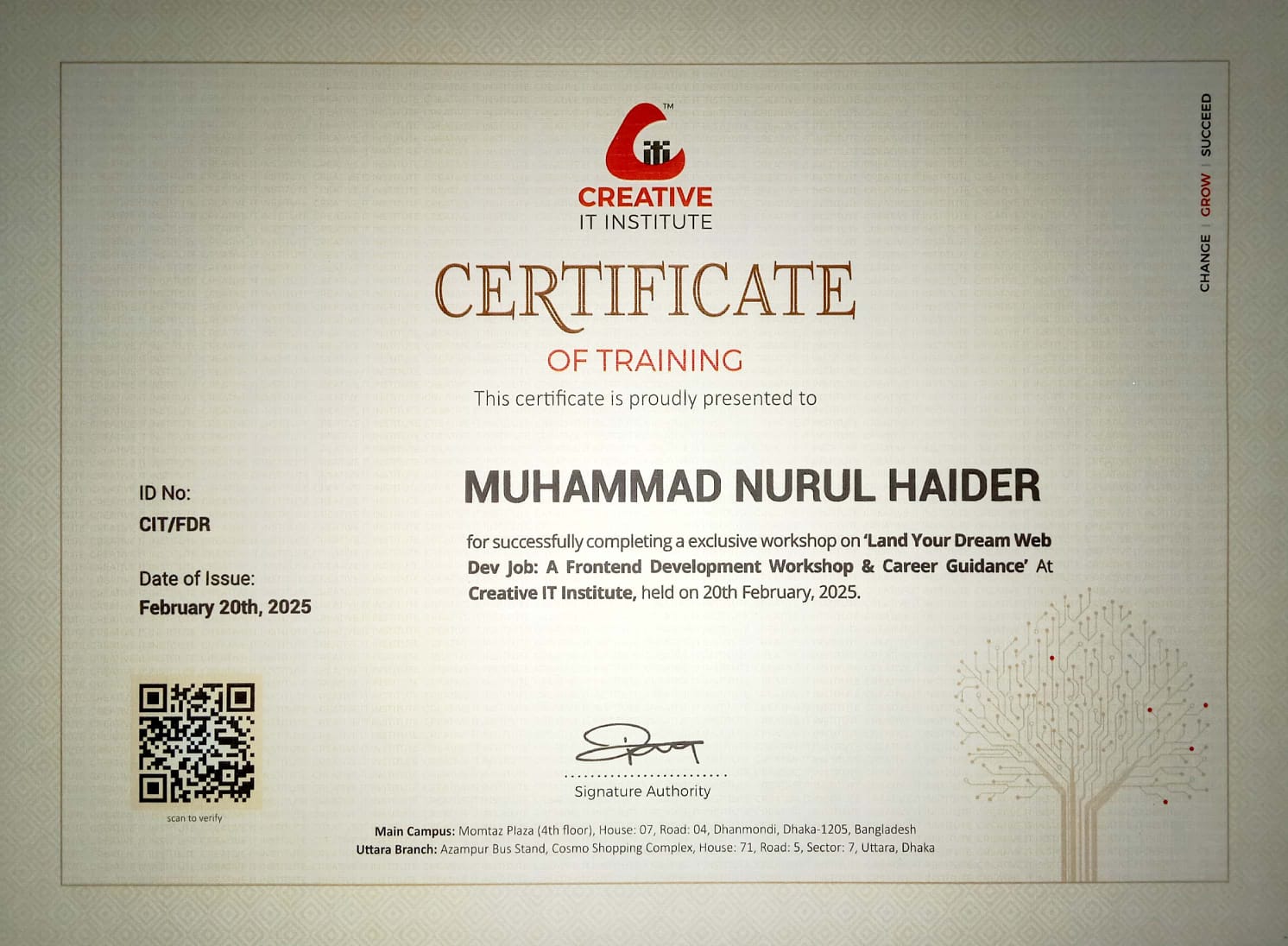 Certificate 4