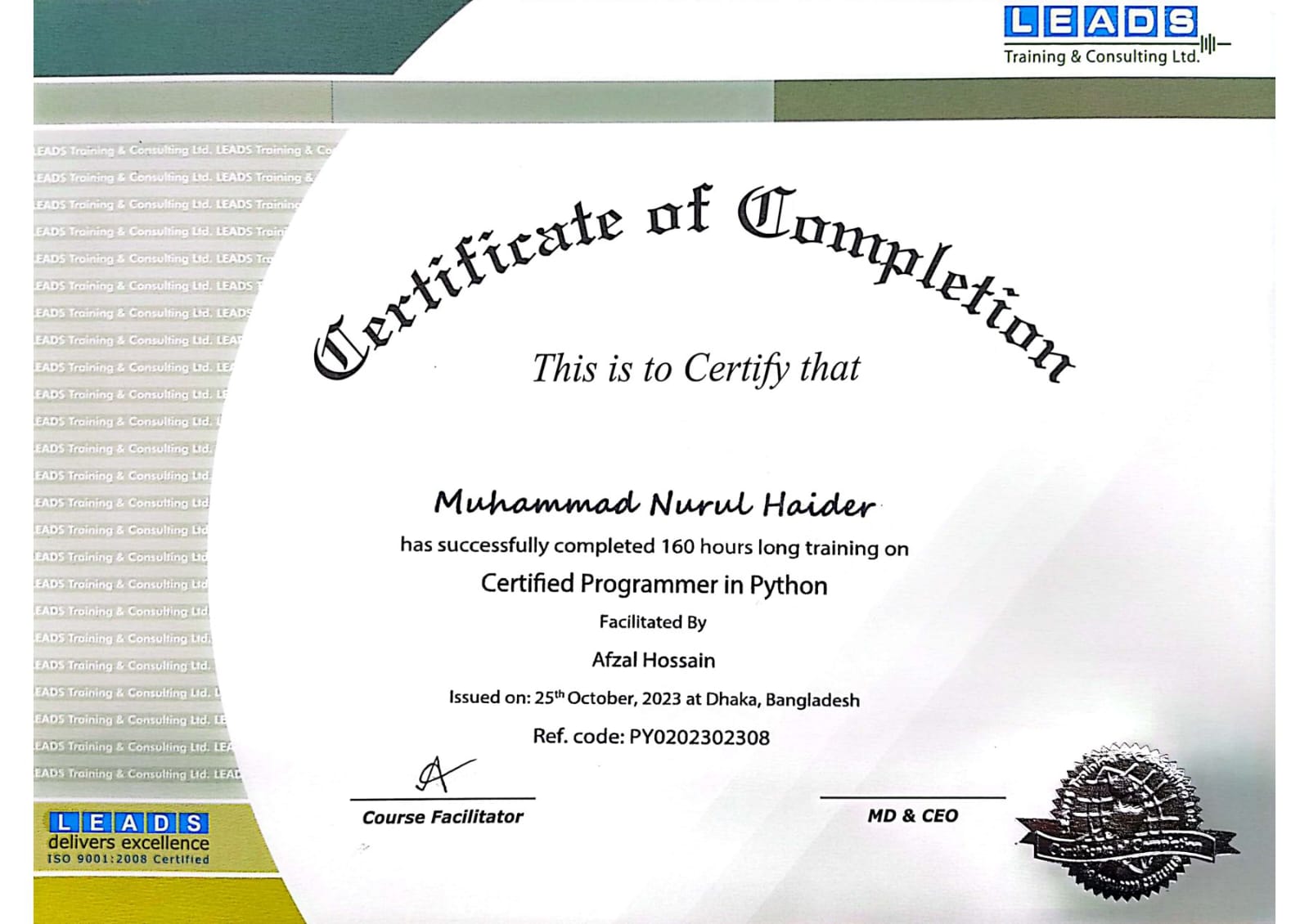 Certificate 4